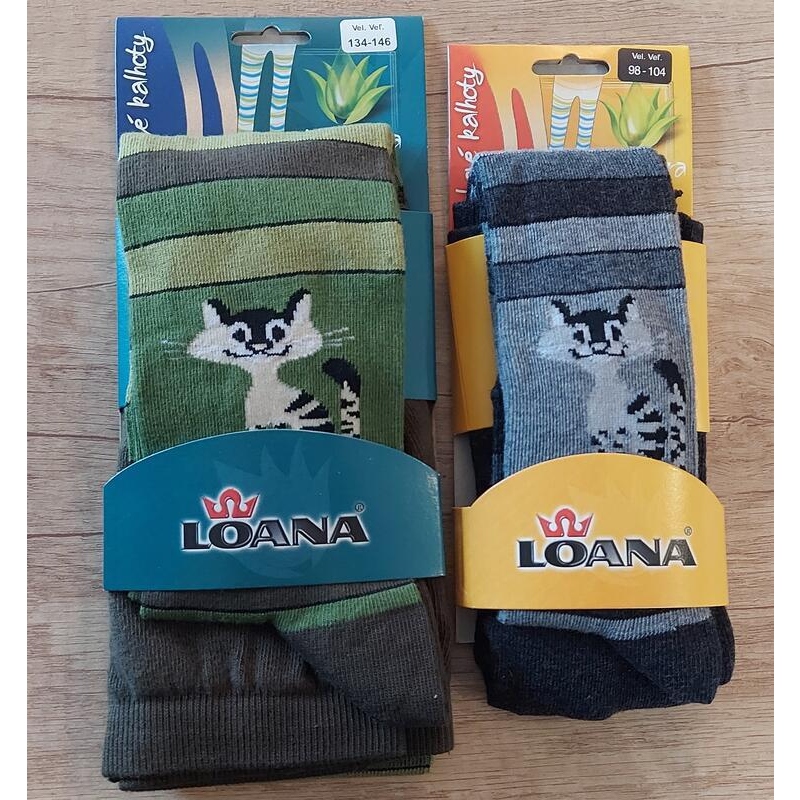 LOANA-50194 KOČIČKA, ba+lycra, 134-146 ZELENÁ