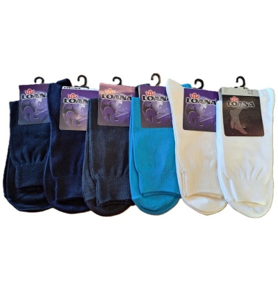 LOANA-50498 MIRKA hladké ponožky