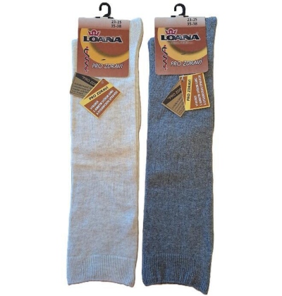 LOANA-50517 PODKOLENKY AMYKO, jemný svěr lemu, řetízkovaná špice