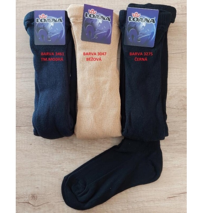 LOANA-50808, 2 x VK, PK vroubek, 36-40 ČERNÁ