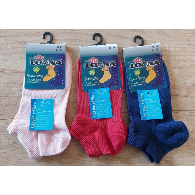 LOANA-51053 SILVER+ALOE, krátké