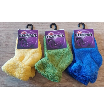 LOANA-51071 PAVLÍNKA teplejší kojenecké ponožky