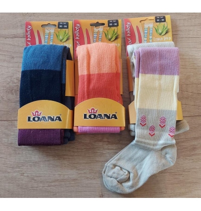 LOANA-51122 ŠIROKÉ PRUHY, bavlna + lycra