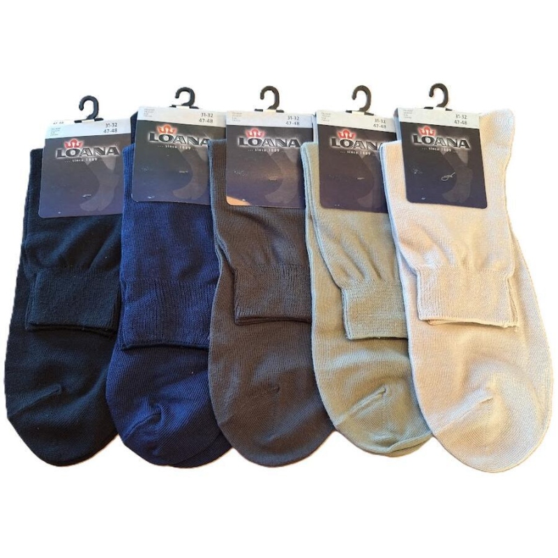 LOANA-51302 MIREK hladké ponožky