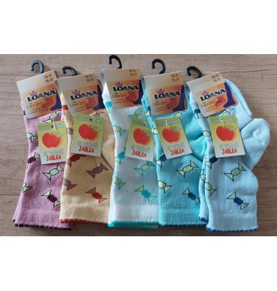 LOANA-52088 BONBÓNEK kojenecké ponožky