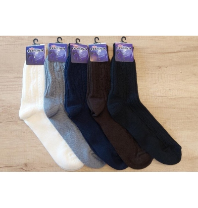 LOANA-52378 ponožky s copánkem