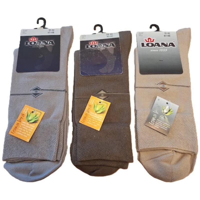 LOANA-53366 RADAS, vzor na kotníku + ALOE