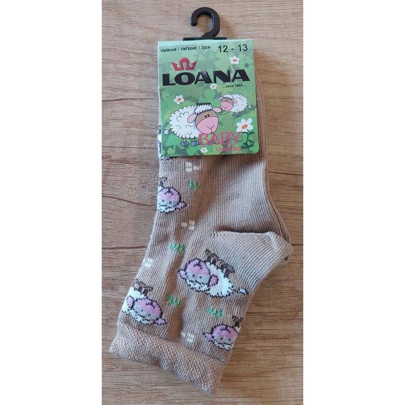 LOANA-83011 OVEČKY kojenecké ponožky