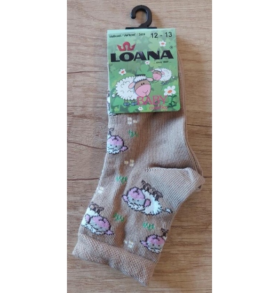 LOANA-83011 OVEČKY kojenecké ponožky