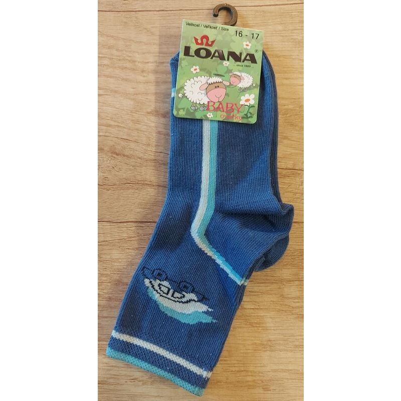 LOANA-83074 AUTÍČKO, dětské ponožky