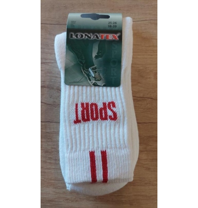 LONATEX-53326,53440 froté, bílé, SPORT