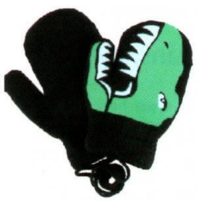 N096 - DĚTSKÉ RUKAVICE DINOSAUR - palčáky