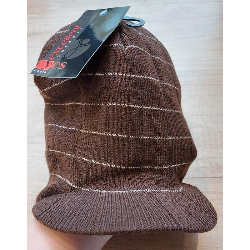 N207 - ČEPICE PÁNSKÁ s kšiltem - HNĚDÁ