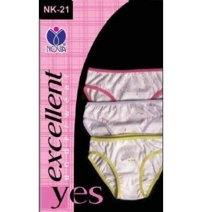 NK-21 dívčí kalhotky s potiskem (3 pack), vel. 104