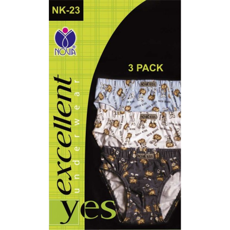 NK-23 chlapecké slipy s potiskem (3 pack),vel. 104