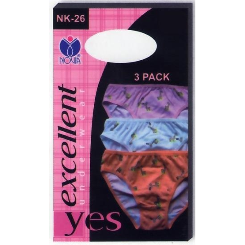 NK-26 dívčí kalhotky s potiskem (3 pack), vel. 104