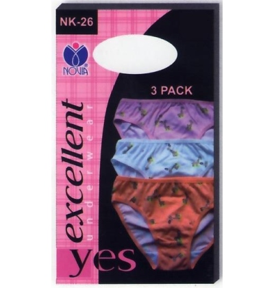 NK-26 dívčí kalhotky s potiskem (3 pack), vel. 104
