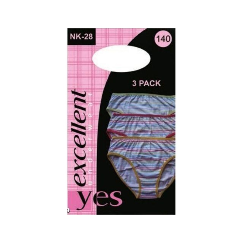 NK-28 dívčí kalhotky s potiskem (3 pack), vel. 140