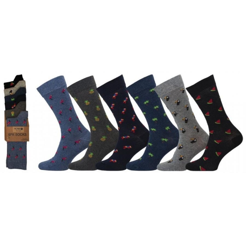 NOVIA-1056 MULTIPACK 6 párů, 41-43 (27-29)