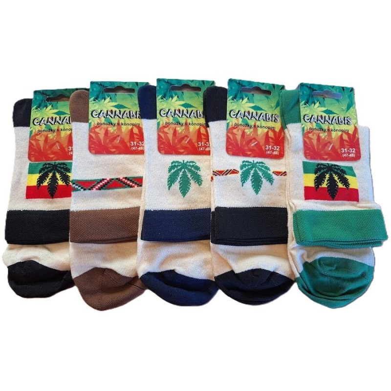 NOVIA-20 P ponožky COMFORT s KONOPÍM