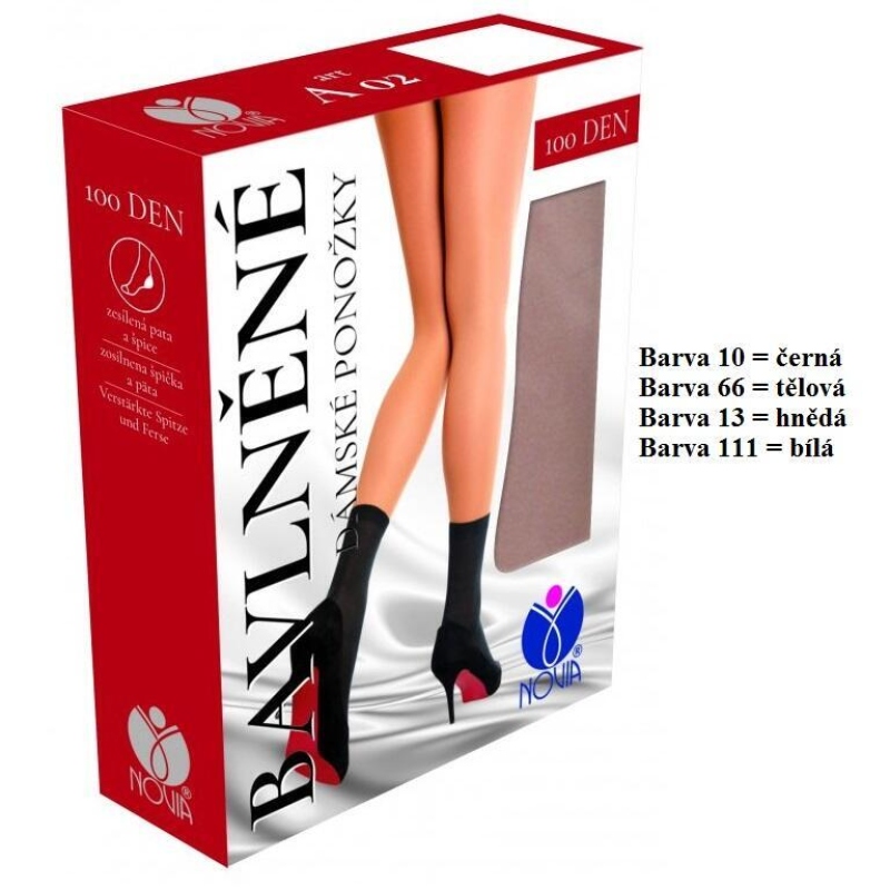 NOVIA-A02 dámské bavlněné ponožky
