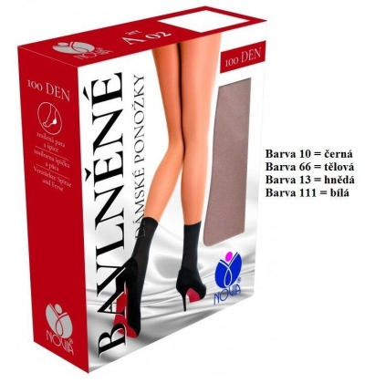 NOVIA-A02 dámské bavlněné ponožky