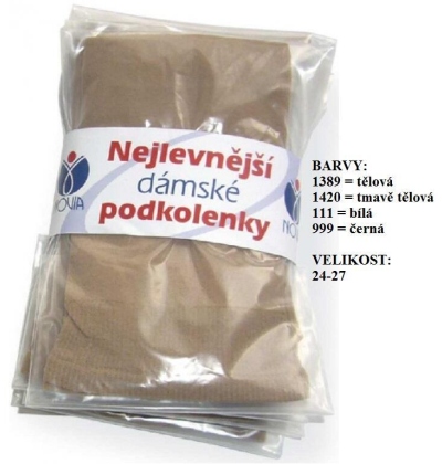 NOVIA-B60 podkolenky, jemný svěr lemu