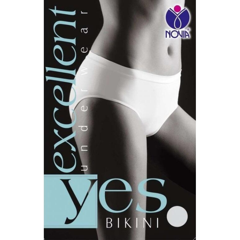 NOVIA-BZVB01 BIKINI, bezešvé kalhotky, L/XL BÍLÁ