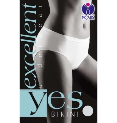 NOVIA-BZVB01 BIKINI, bezešvé kalhotky, L/XL BÍLÁ