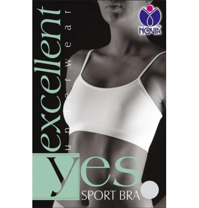 NOVIA-BZVP01 SPORT BRA,sport.podprsenka,L/XL ČERNÁ