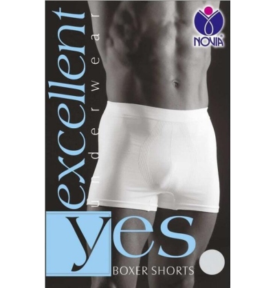 NOVIA-BZVX01 BOXER SHORTS,bezeš.boxerky,L/XL BÍLÁ 