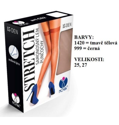 NOVIA-C02 samonosné punčochy stretch