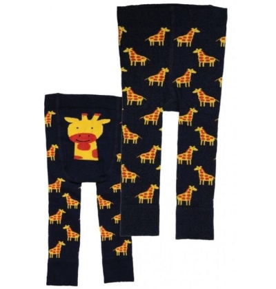 NOVIA-dětské bavlněné legíny, vz.1 ŽIRAFA, 68-74