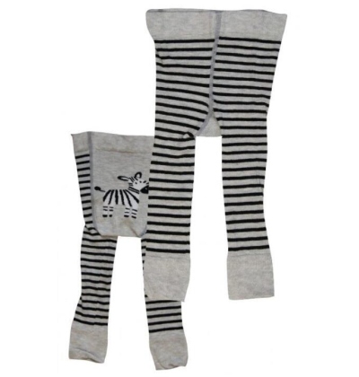 NOVIA-dětské bavlněné legíny, vz.3 ŠE.ZEBRA, 68-74