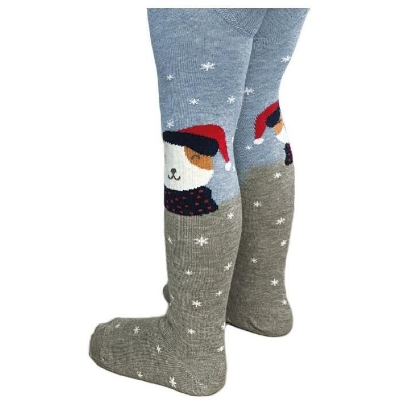 NOVIA-dětské PK zimní motiv, bavlna/lycra, vzor 2