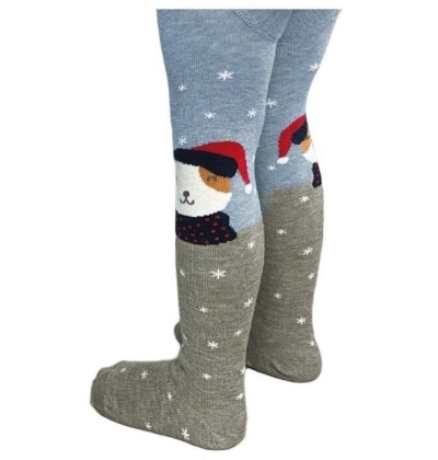 NOVIA-dětské PK zimní motiv, bavlna/lycra, vzor 2