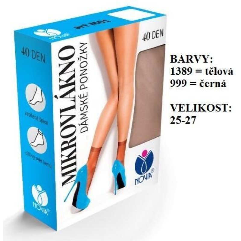 NOVIA-M01 ponožky MIKROVLÁKNO 40 den