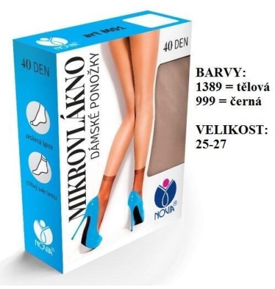 NOVIA-M01 ponožky MIKROVLÁKNO 40 den