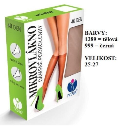 NOVIA-M02 podkolenky, MIKROVLÁKNO, 40 den