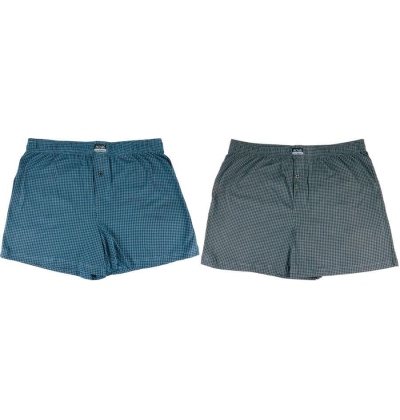 NOVIA-M208 pánské bavlněné trenkoslipy,2XL - MODRÁ