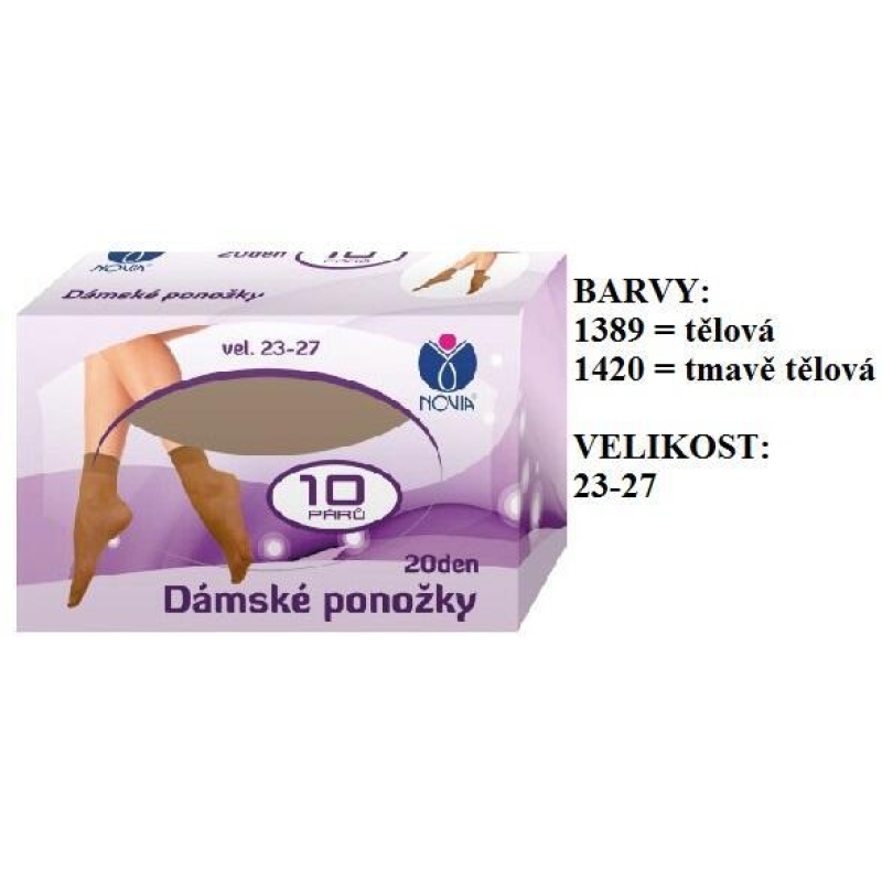 NOVIA-N01 silonové ponožky, 10 párů