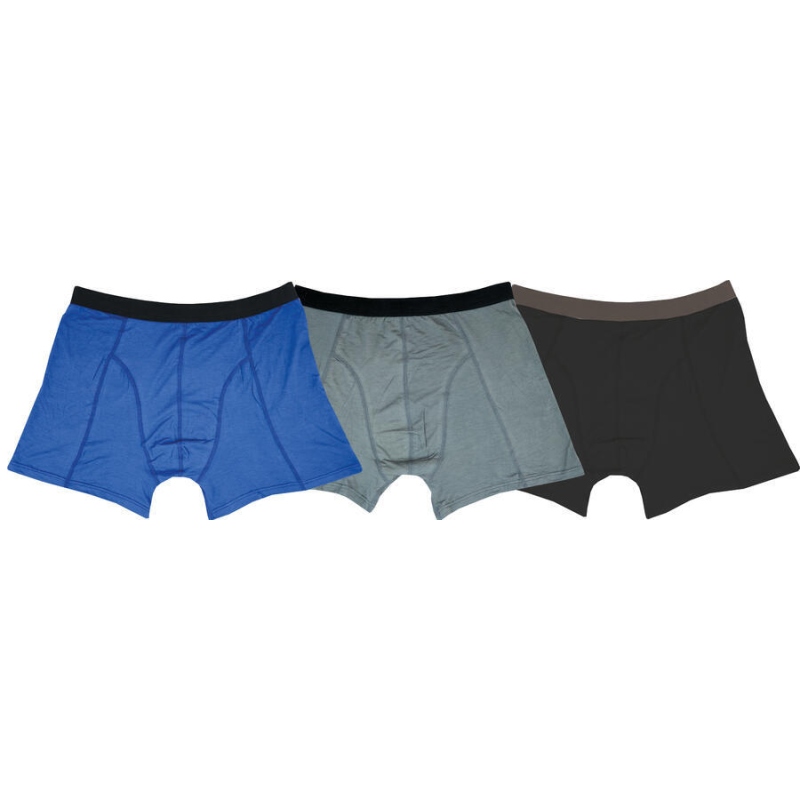 NOVIA - Pánské bambusové boxerky 01 - ČERNÁ  3XL