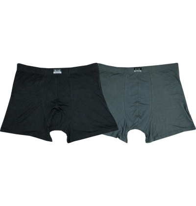 NOVIA - Pánské bambusové boxerky 02 - ČERNÁ  3XL