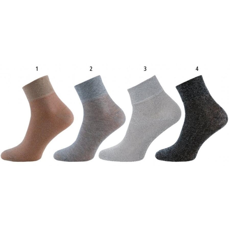 NOVIA - S06 - dámské ponožky lurex,vel.UNI, VZOR 1