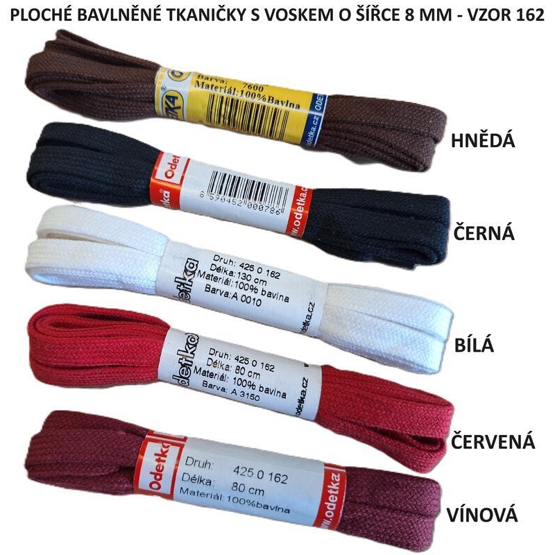 ODETKA-162 TKANIČKY ploché, bavlna,130 cm BÍLÁ