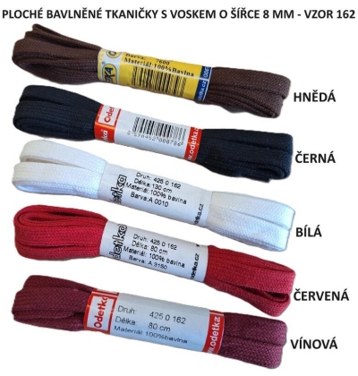 ODETKA-162 TKANIČKY ploché, bavlna,130 cm BÍLÁ