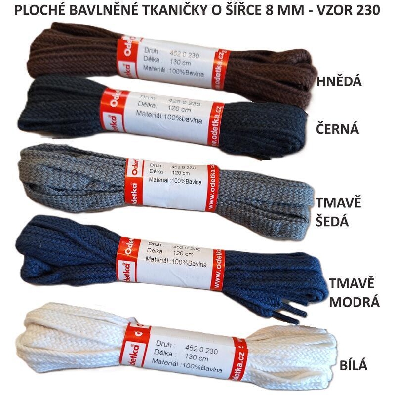 ODETKA-230 TKANIČKY ploché, bavlna,160 cm ČERNÁ