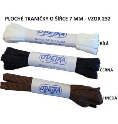 ODETKA-232 TKANIČKY ploché, 110 cm HNĚDÁ