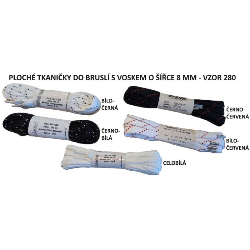 ODETKA-280 TKANIČKY DO BRUSLÍ,110 cm ČERNO-ČERVENÁ