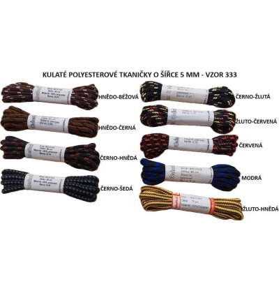 ODETKA-333 TKANIČKY kulaté, průměr 5 mm, délka 150 cm